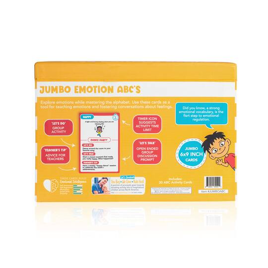 Open the Joy Jumbo ABC Emotion Cards Set